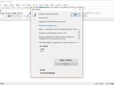 EmEditor 是一款非常优秀的代码编辑器